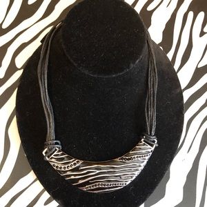 Erika Lyons zebra necklace